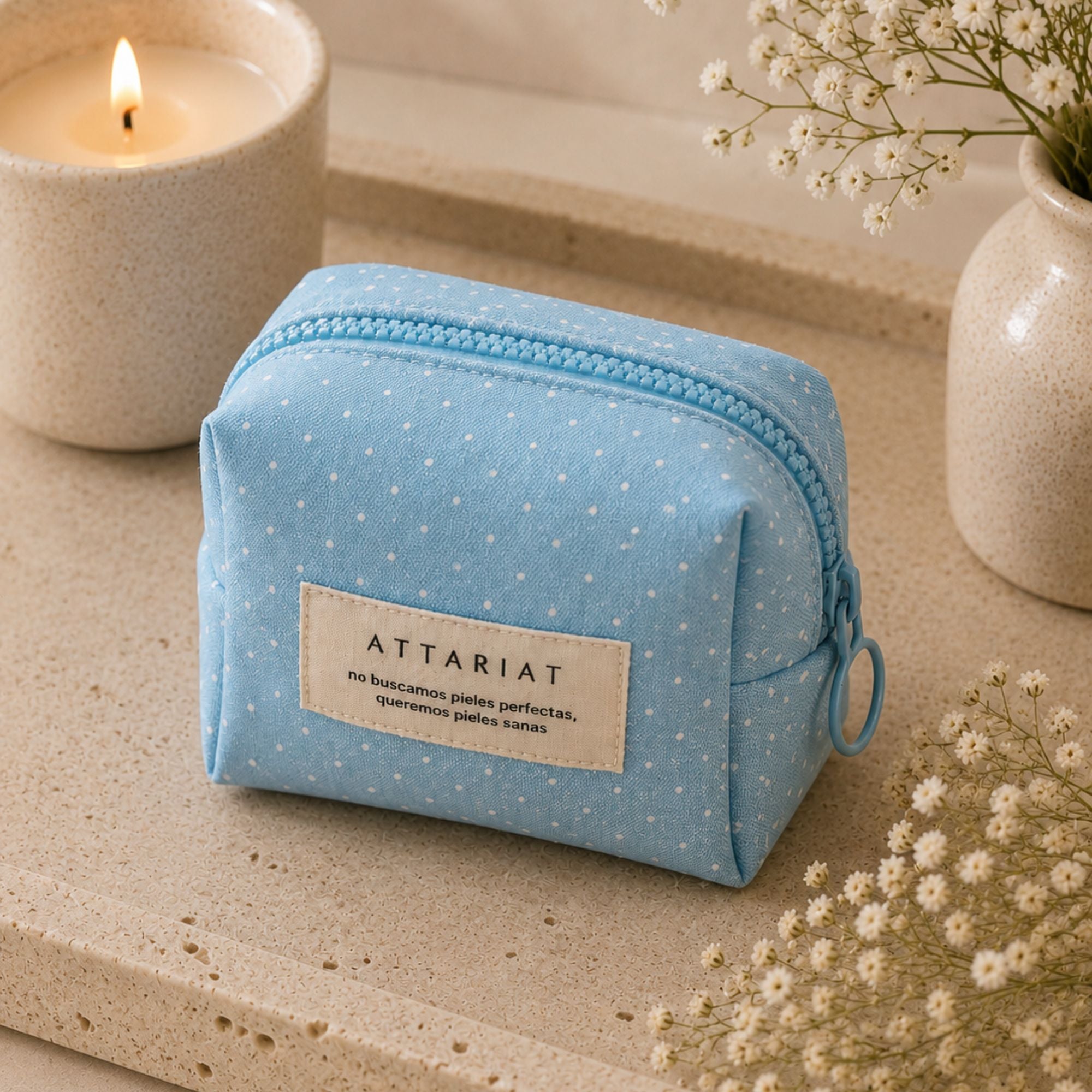 Neceser ATTARIAT diseñado para guardar accesorios de belleza.