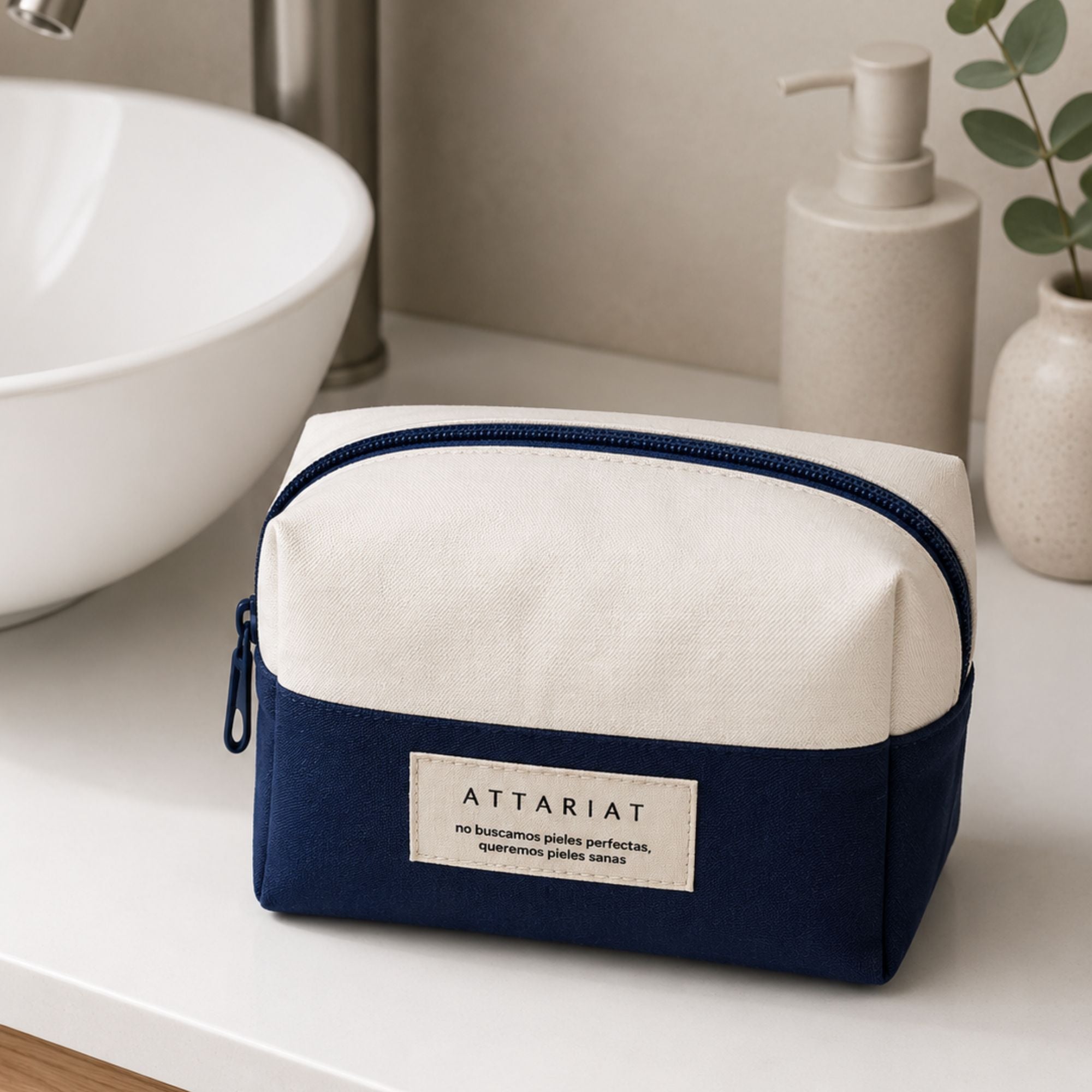 Neceser ATTARIAT ideal para guardar productos de skincare y belleza.