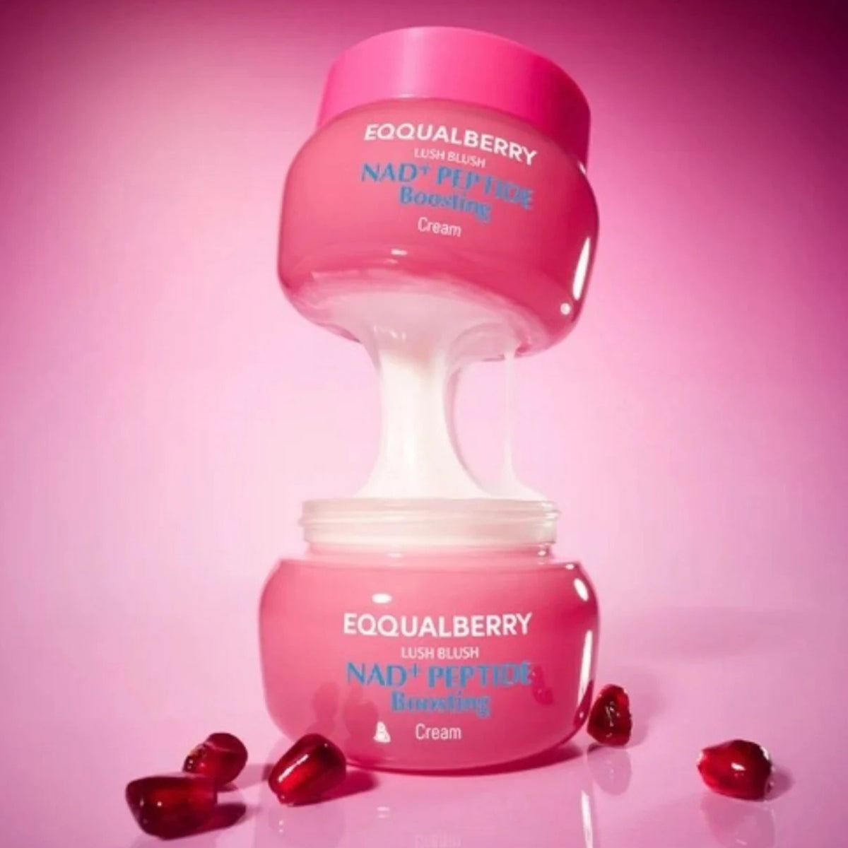 Crema EQQUALBERRY con péptidos, niacinamida y ceramidas para una piel firme y luminosa