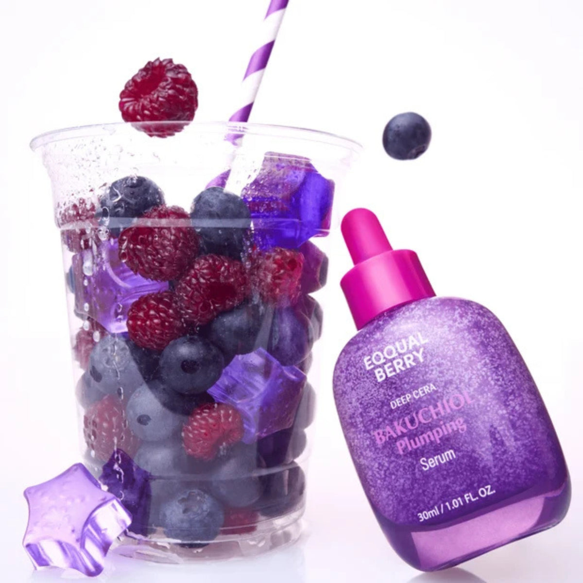 Sérum facial EQQUALBERRY con bakuchiol y 13 tipos de péptidos