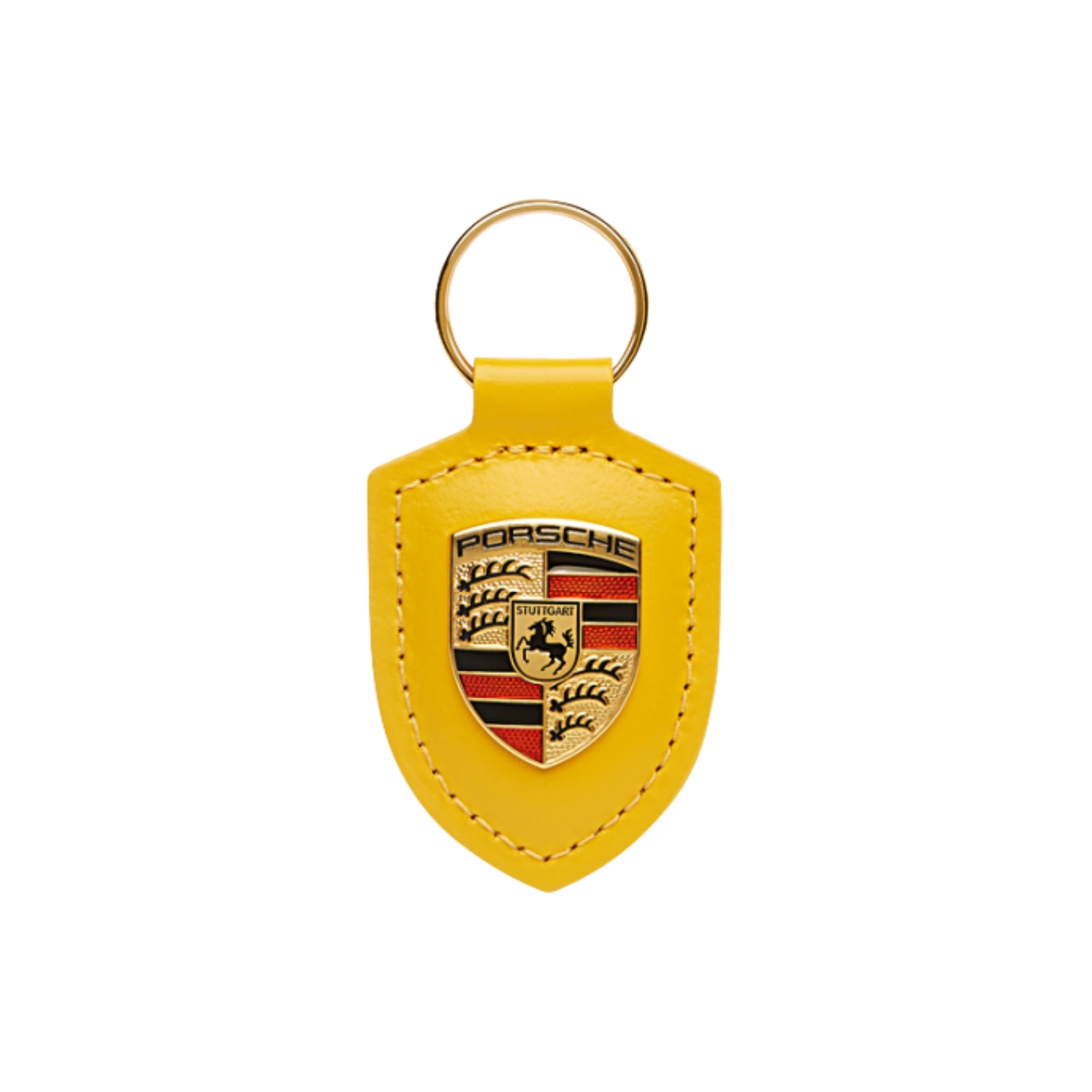 LLAVERO INSIGNIA PORSCHE AMARILLO