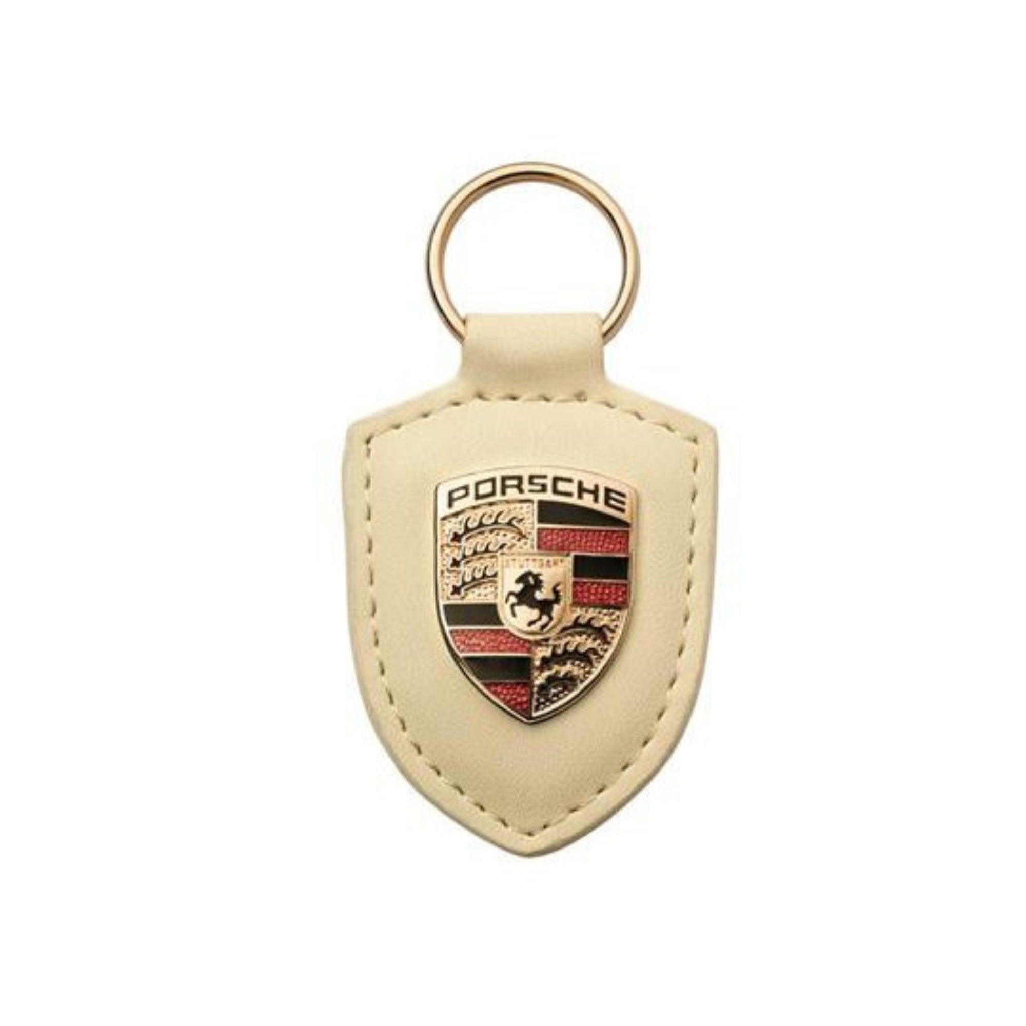 LLAVERO INSIGNIA PORSCHE BEIGE