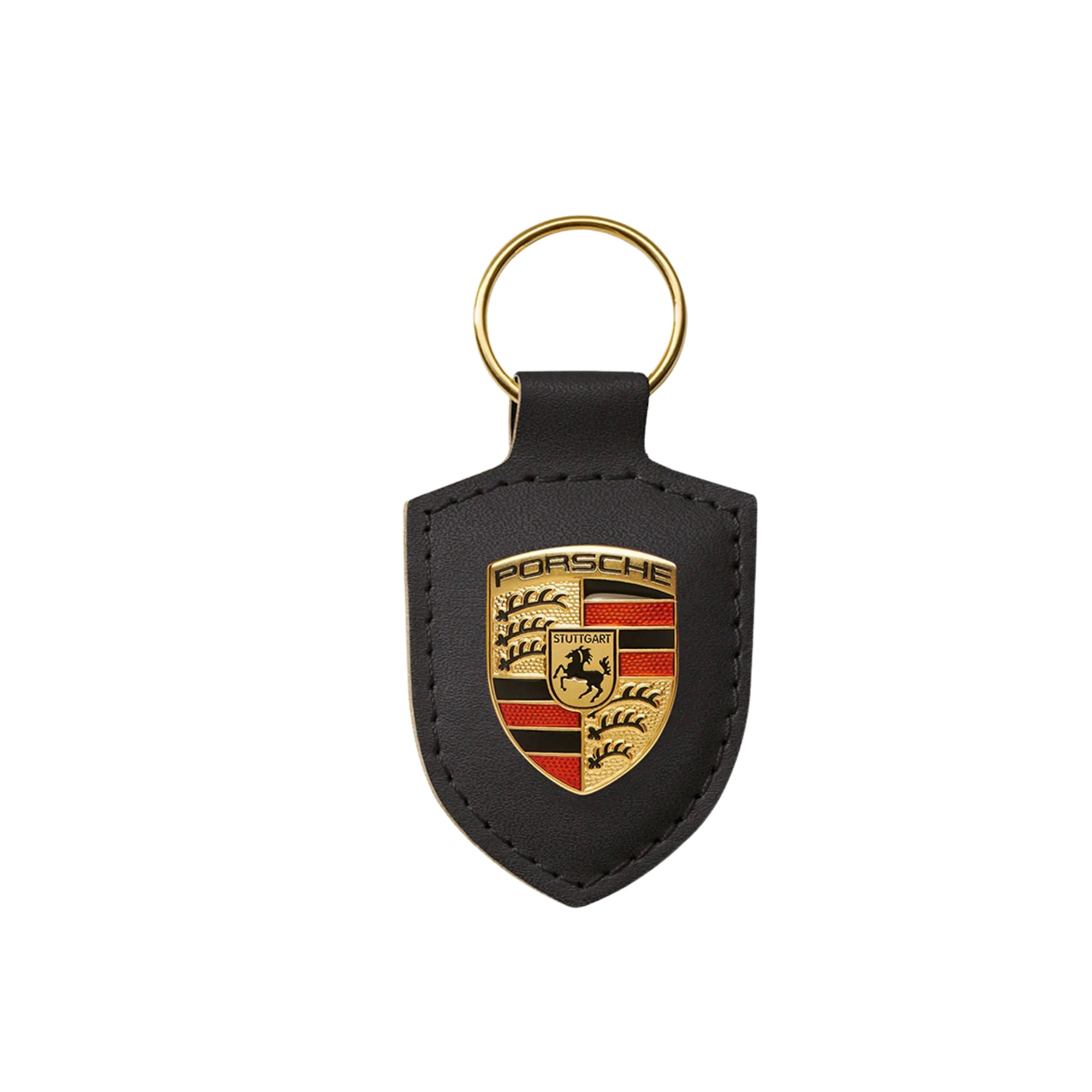 BLACK PORSCHE KEYRING