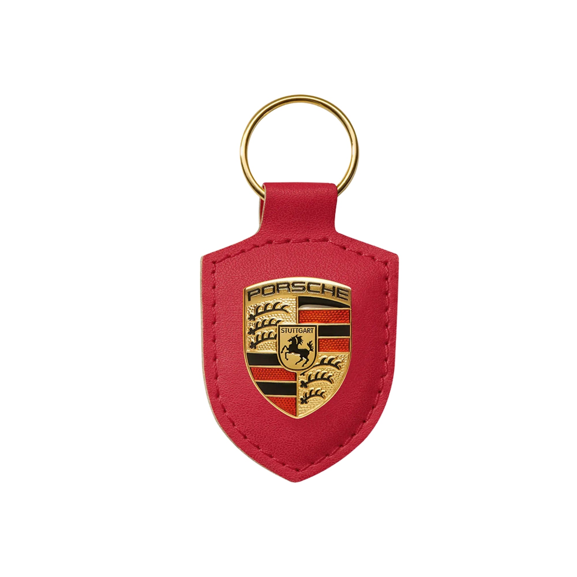 LLAVERO INSIGNIA PORSCHE ROJO