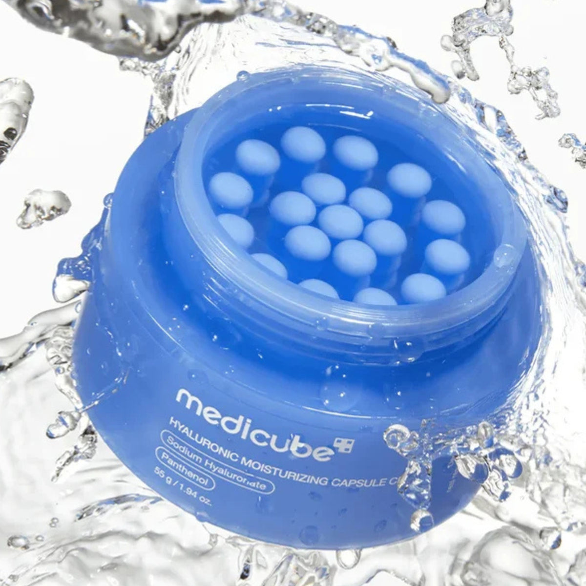 Crema hidratante MEDICUBE con cápsulas de ácido hialurónico