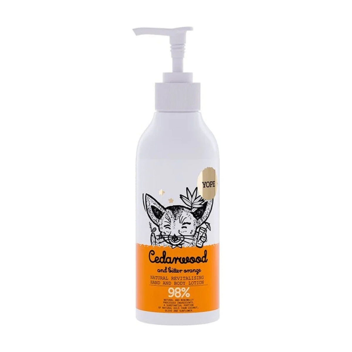 Loción de manos y cuerpo YOPE Cedarwood & Bitter Orange 300 ml
